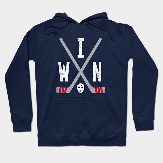 WIN Retro Sticks - Blue Hoodie by KFig21